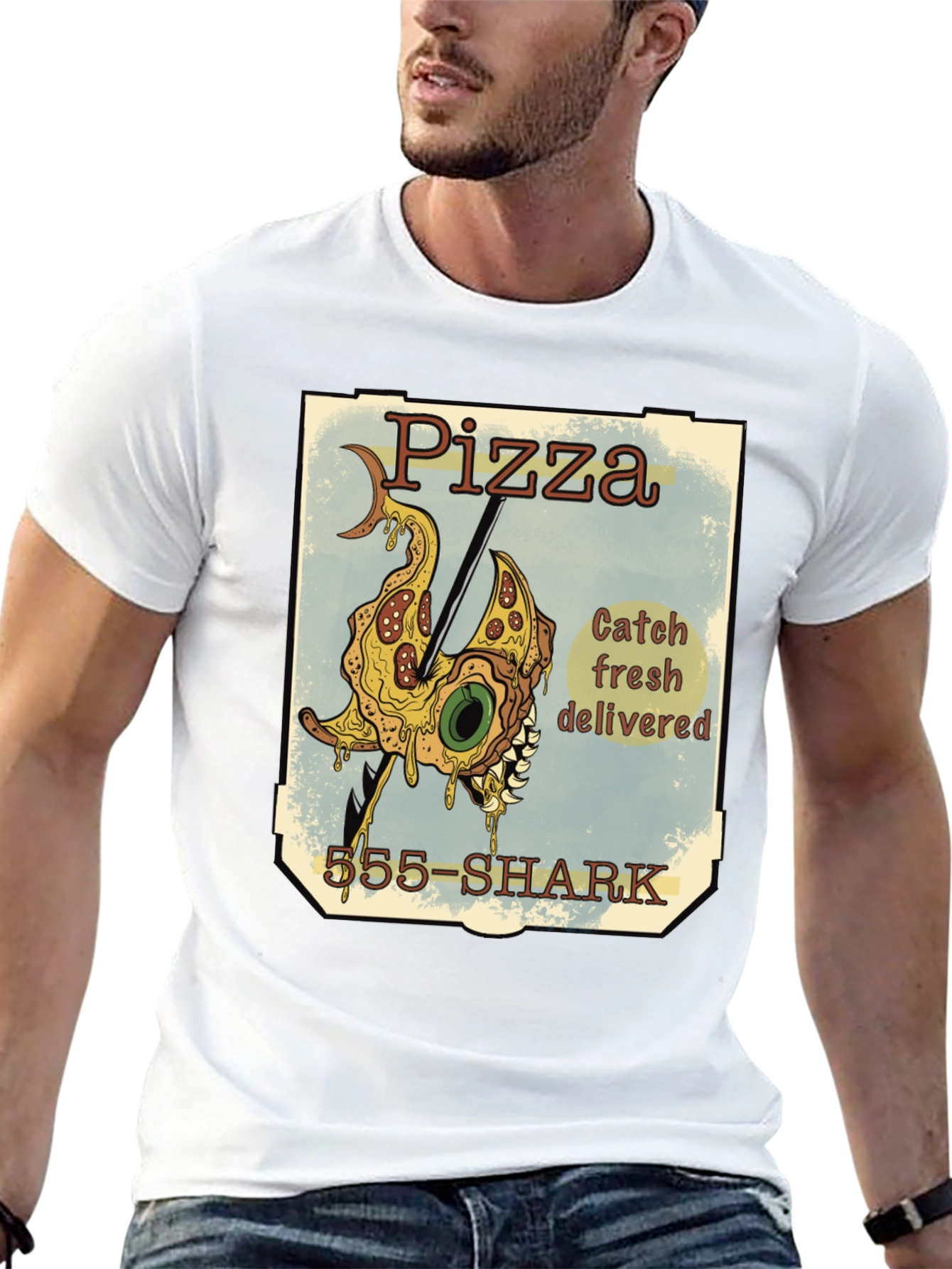 Pizza Shark T-Shirt - Catch Fresh Delivered