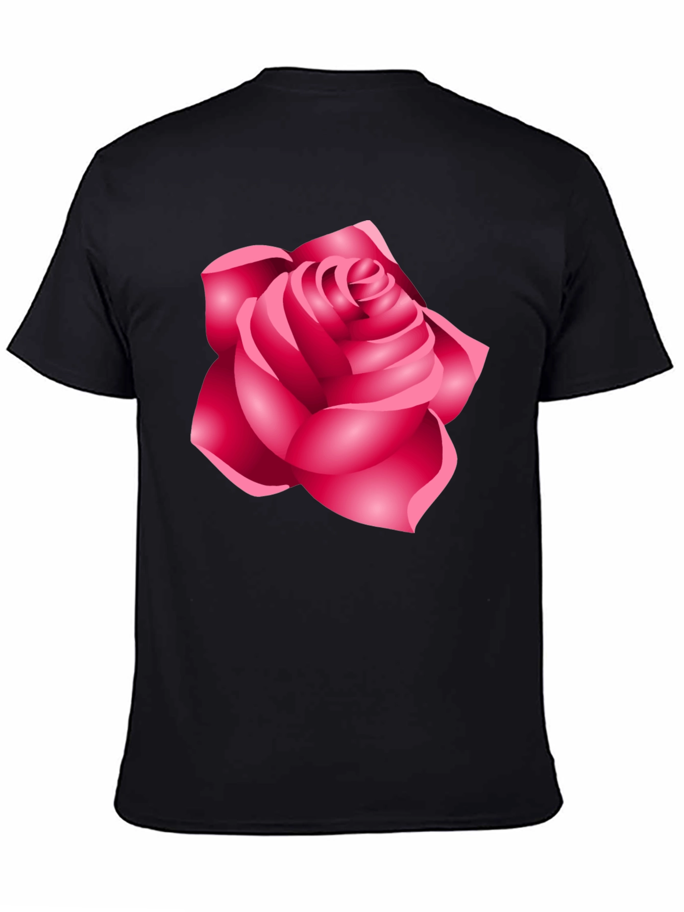 Rose Graphic Black T-Shirt