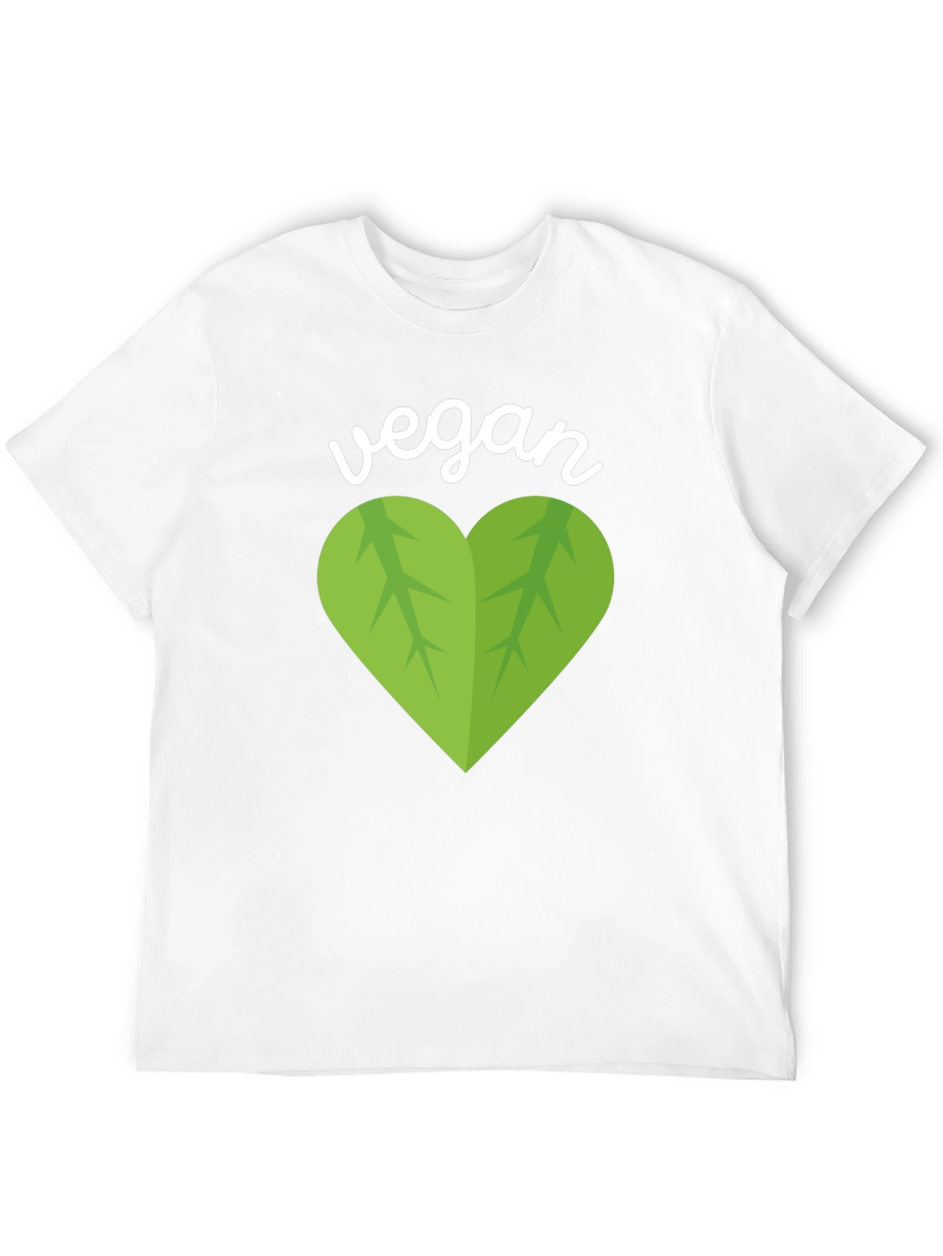 Vegan Heart Graphic T-Shirt - Black