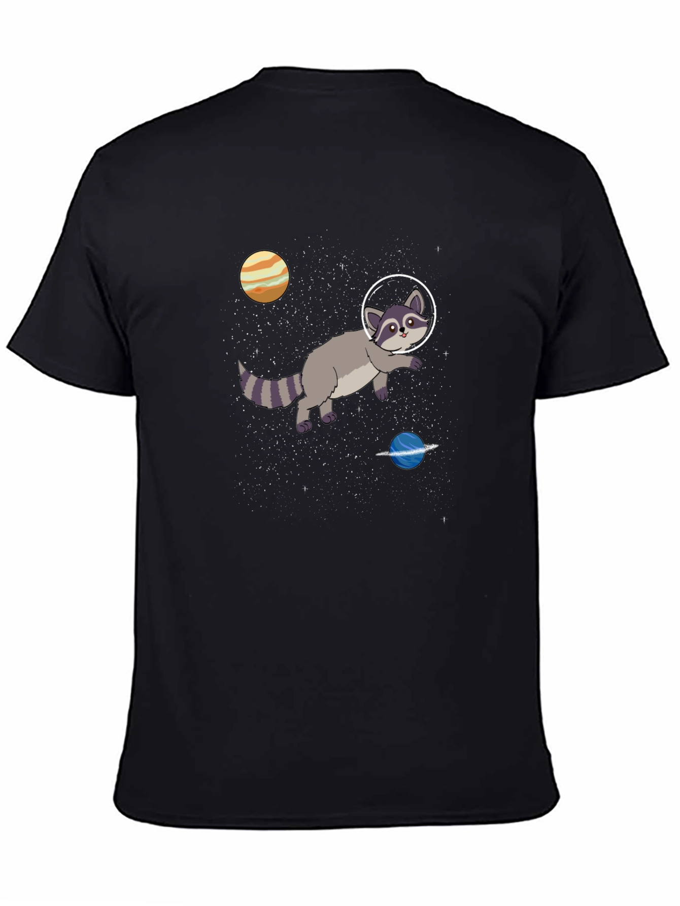 Space Raccoon Graphic T-Shirt - Cosmic Adventures