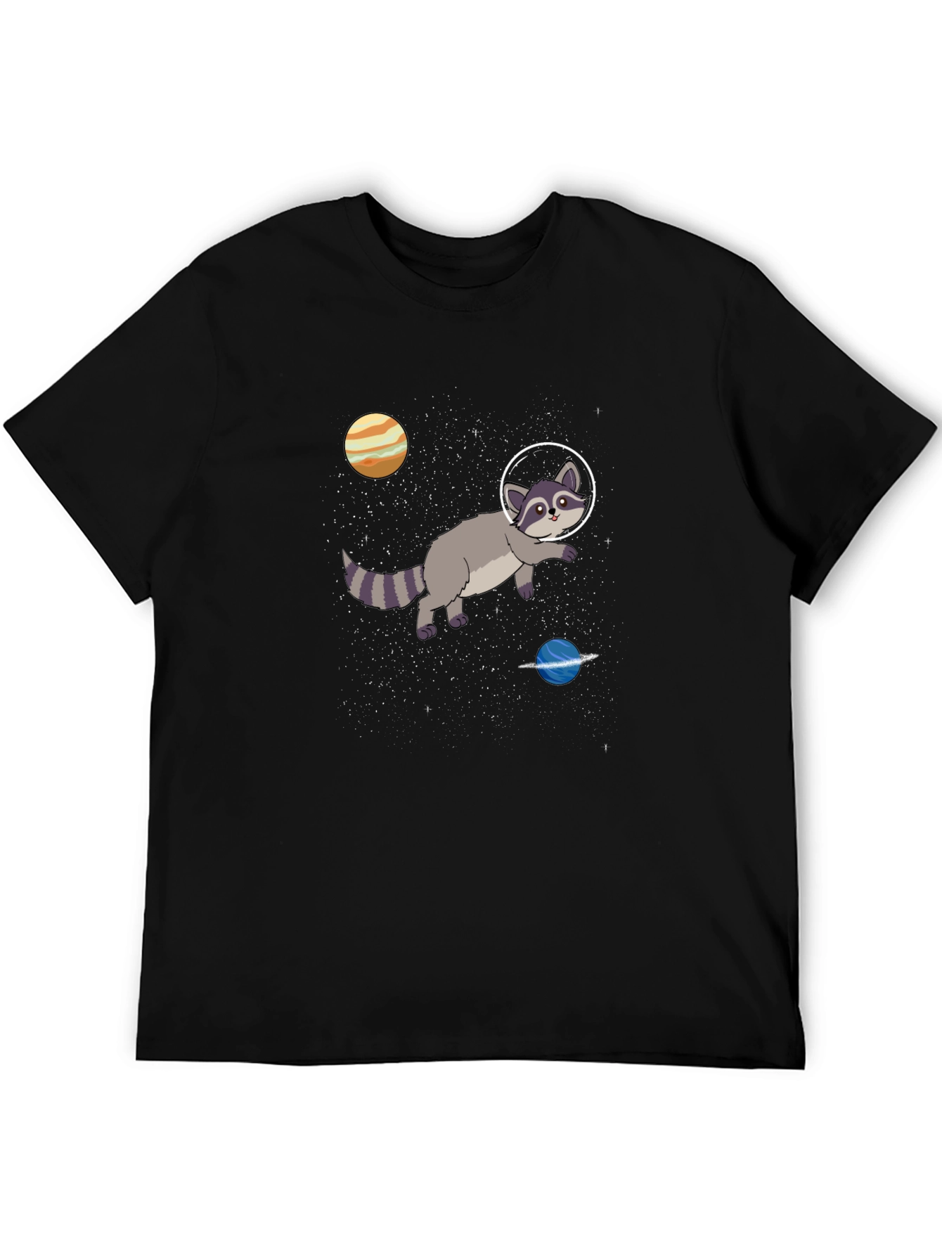 Space Raccoon Graphic T-Shirt - Cosmic Adventures