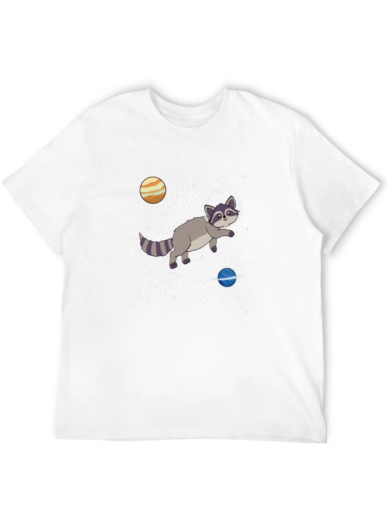 Space Raccoon Graphic T-Shirt - Cosmic Adventures