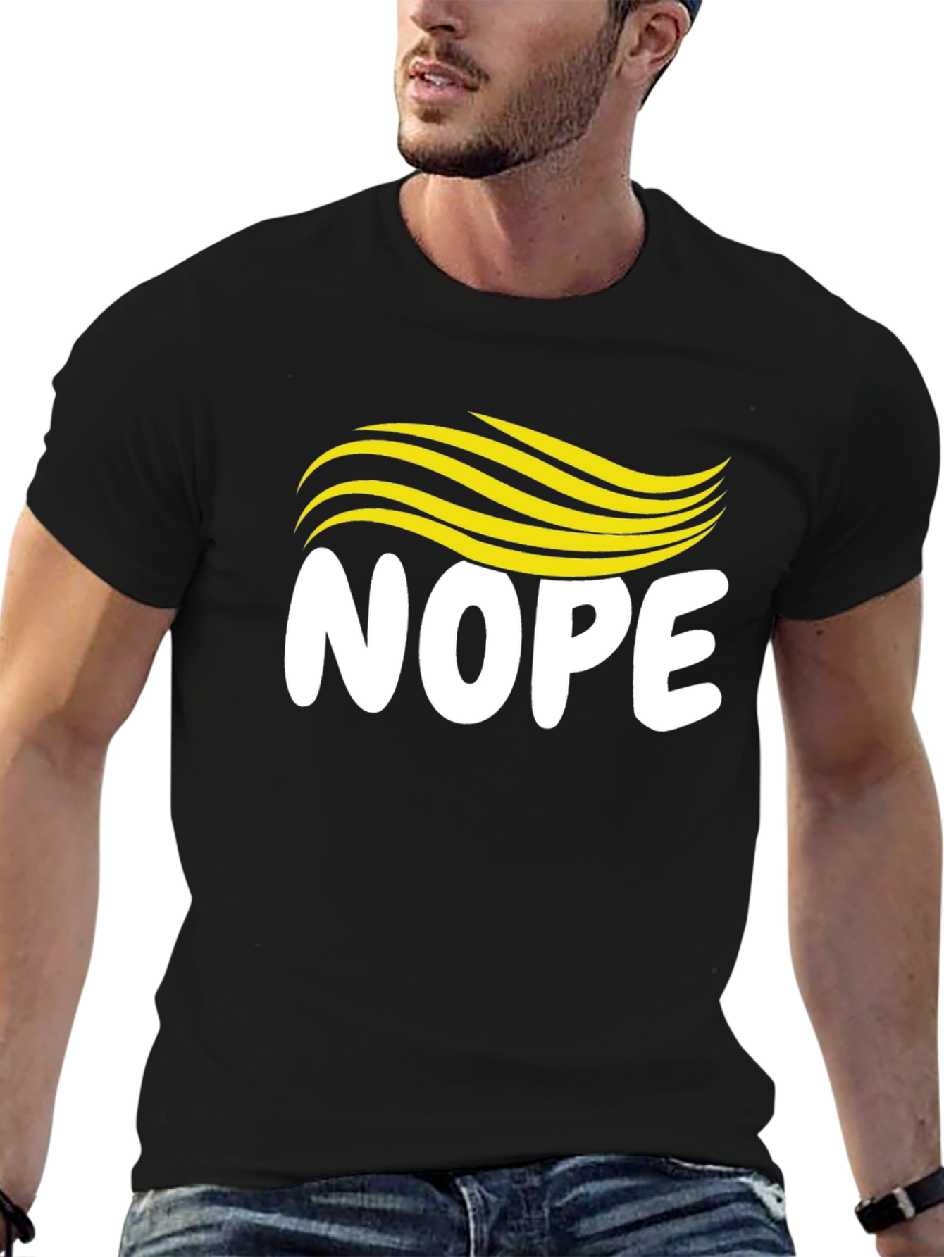 Nope Hair T-Shirt - Funny Political Tee