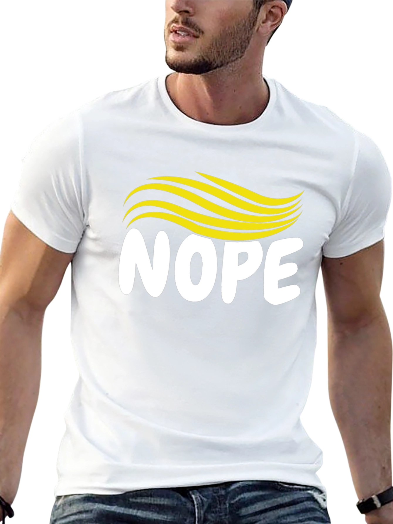 Nope Hair T-Shirt - Funny Political Tee