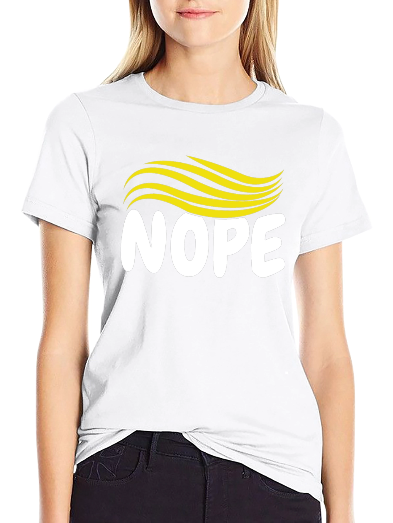 Nope Hair T-Shirt - Funny Political Tee