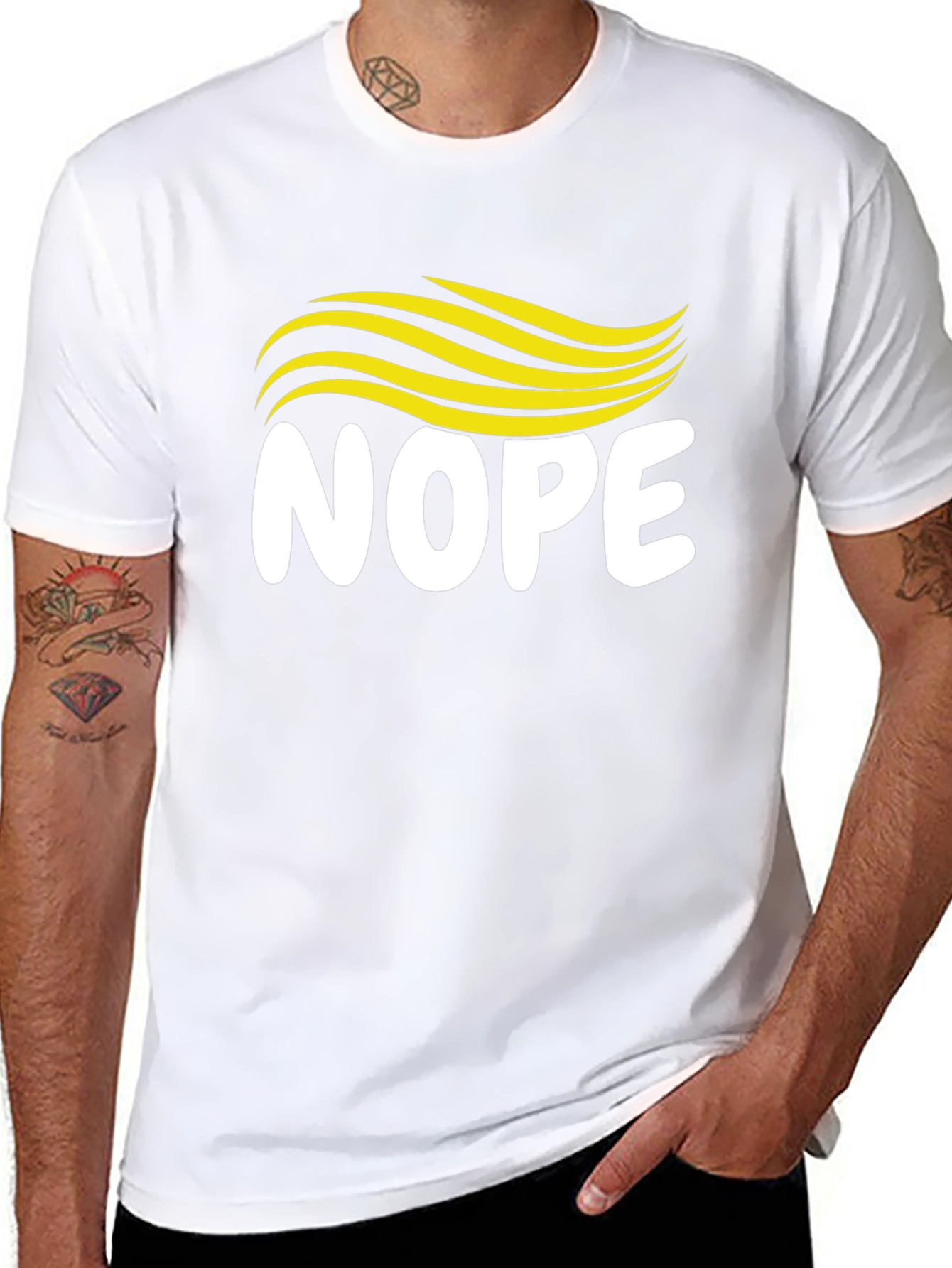 Nope Hair T-Shirt - Funny Political Tee