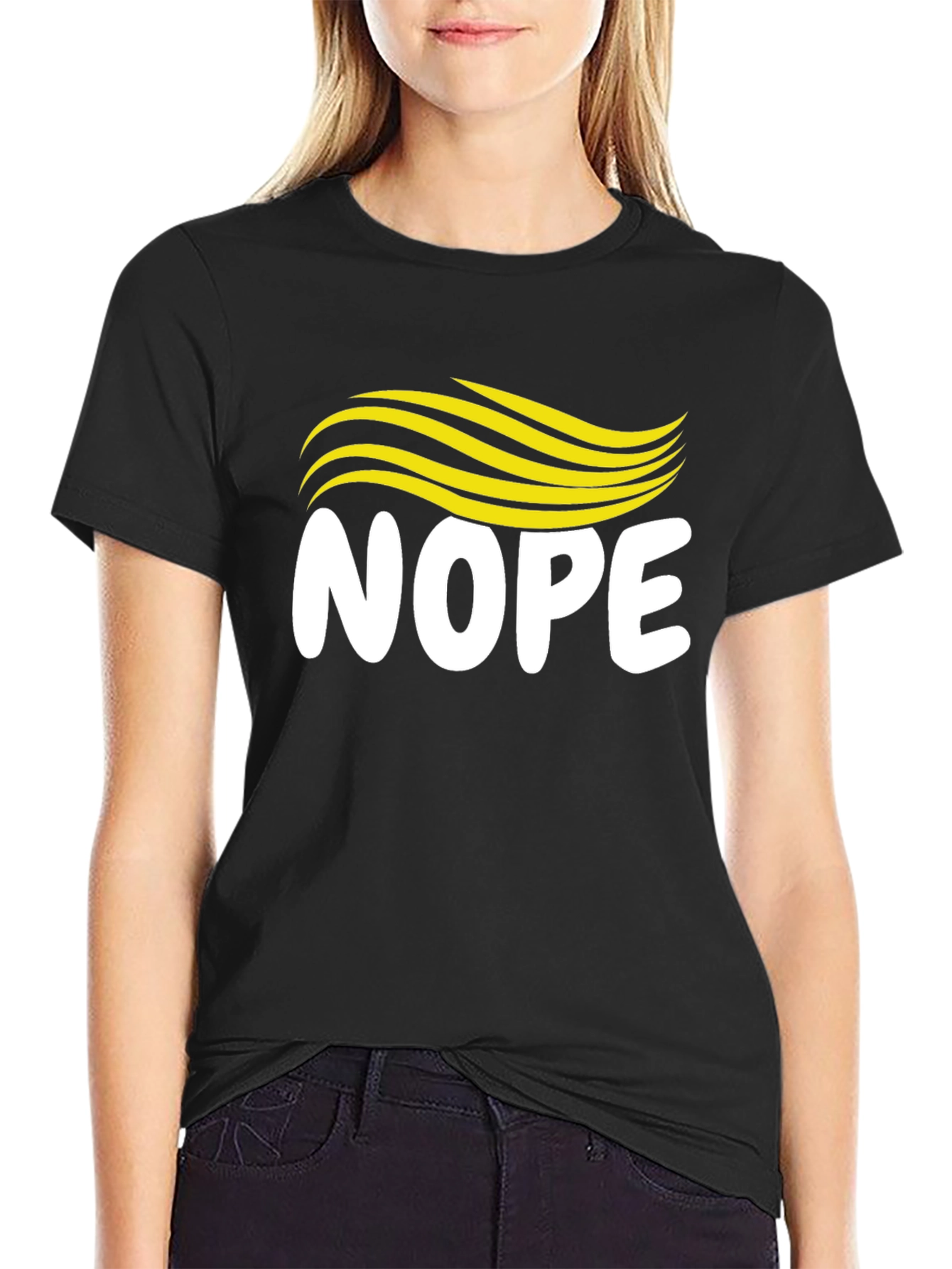 Nope Hair T-Shirt - Funny Political Tee