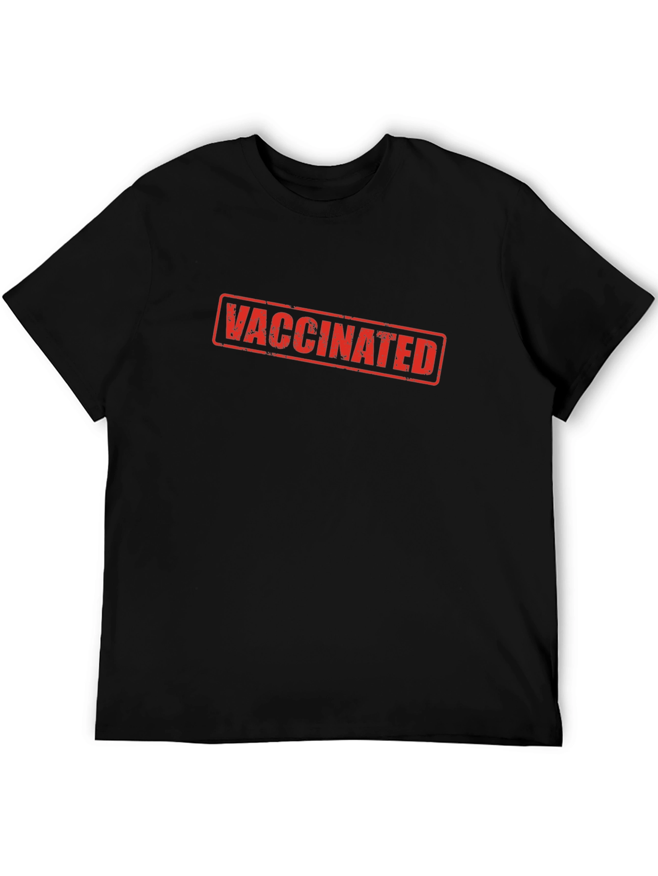 Vaccinated Graphic Tee - Black