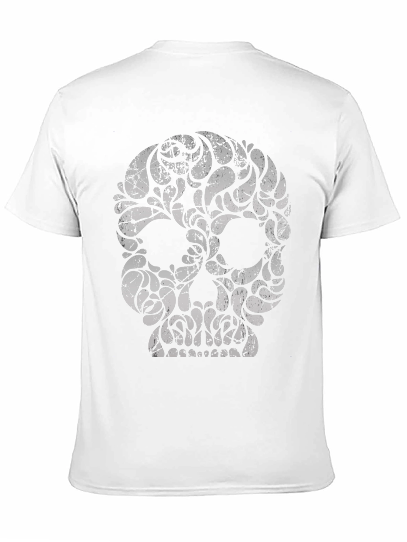 Skull Graphic Print Black T-Shirt
