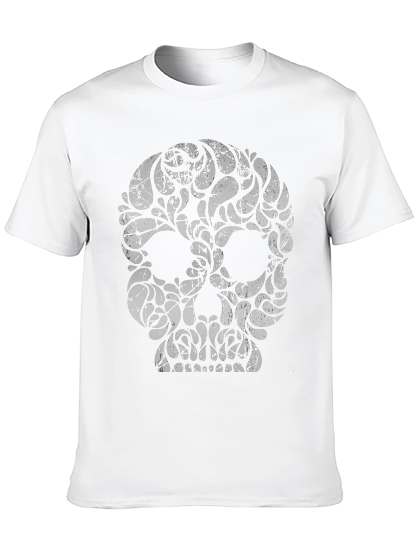 Skull Graphic Print Black T-Shirt