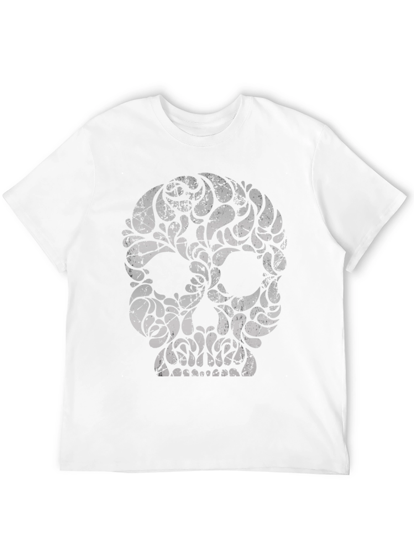Skull Graphic Print Black T-Shirt