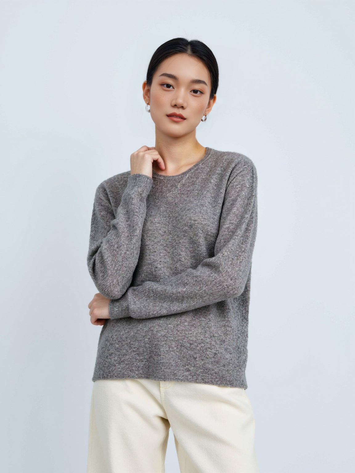 Arrival Regular Shoulder Loose Soft Inner Wear Women's Thin Long Sleeve Versatile Knitwear Base Layer Sweater