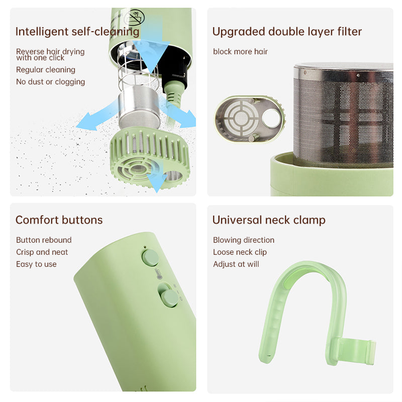 Pet hair dryer for pet care: high power, quiet, energy-saving, dog grooming, fast drying. Only suitable for 220V countries.