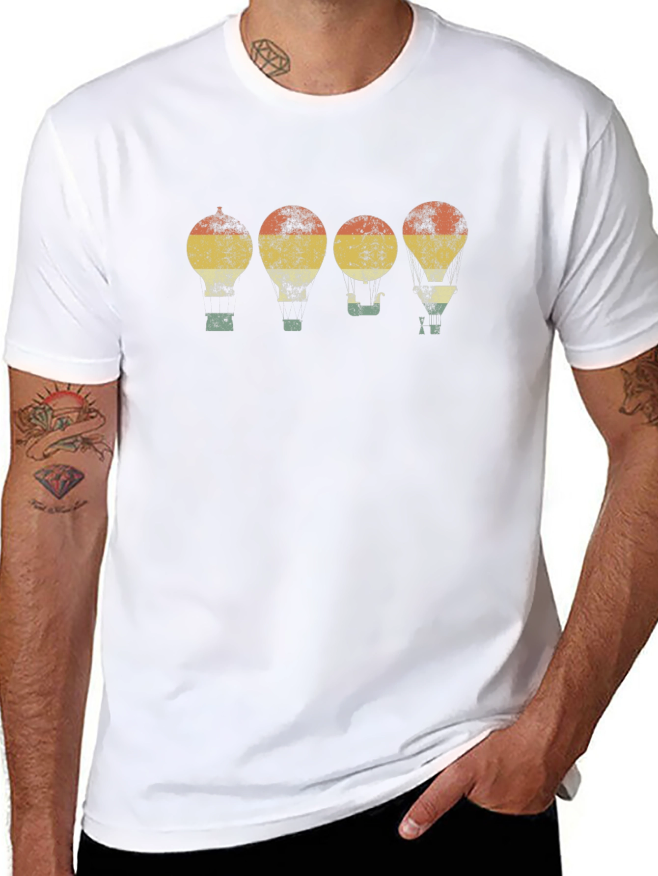 Retro Hot Air Balloon T-Shirt