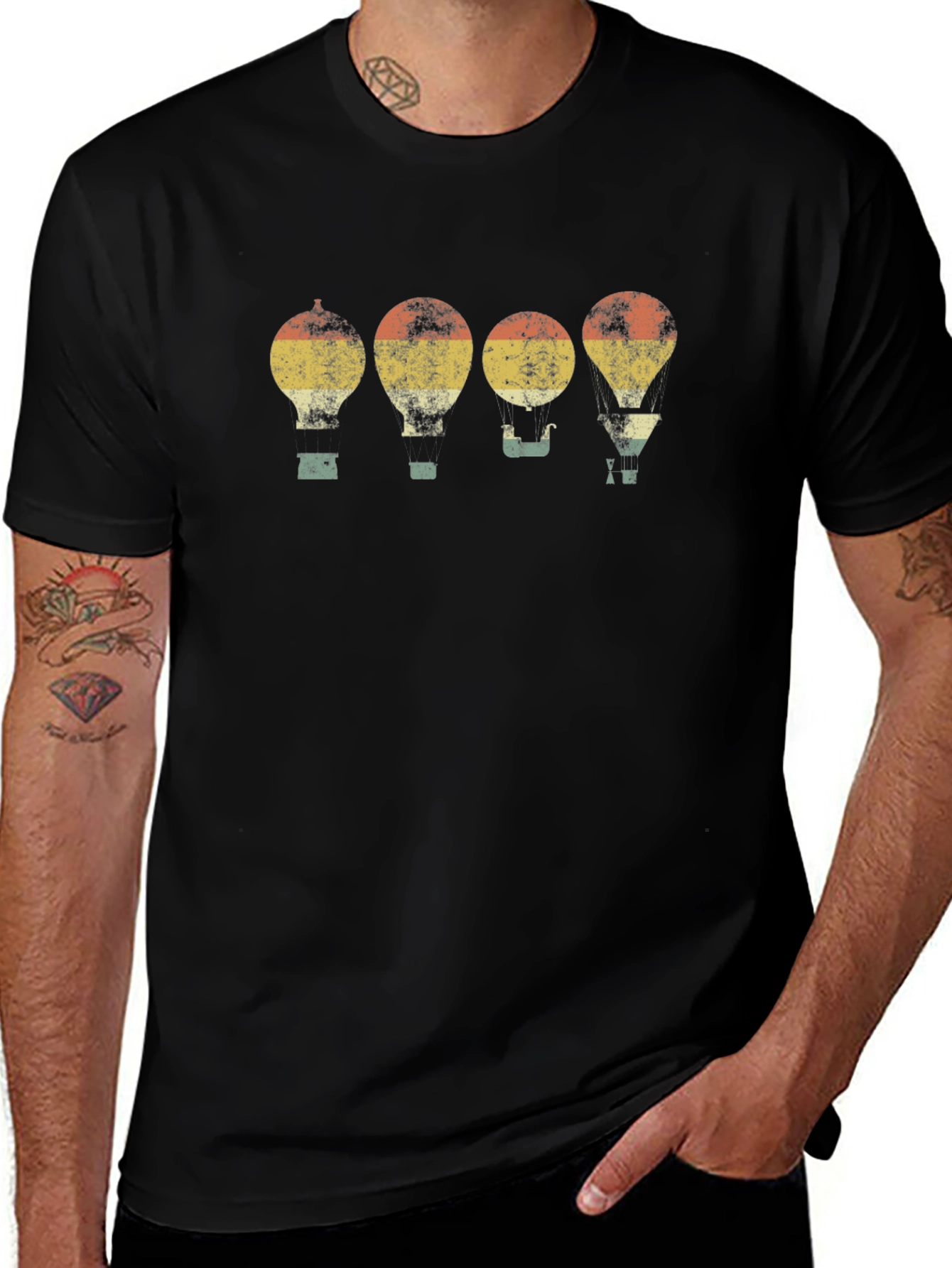 Retro Hot Air Balloon T-Shirt