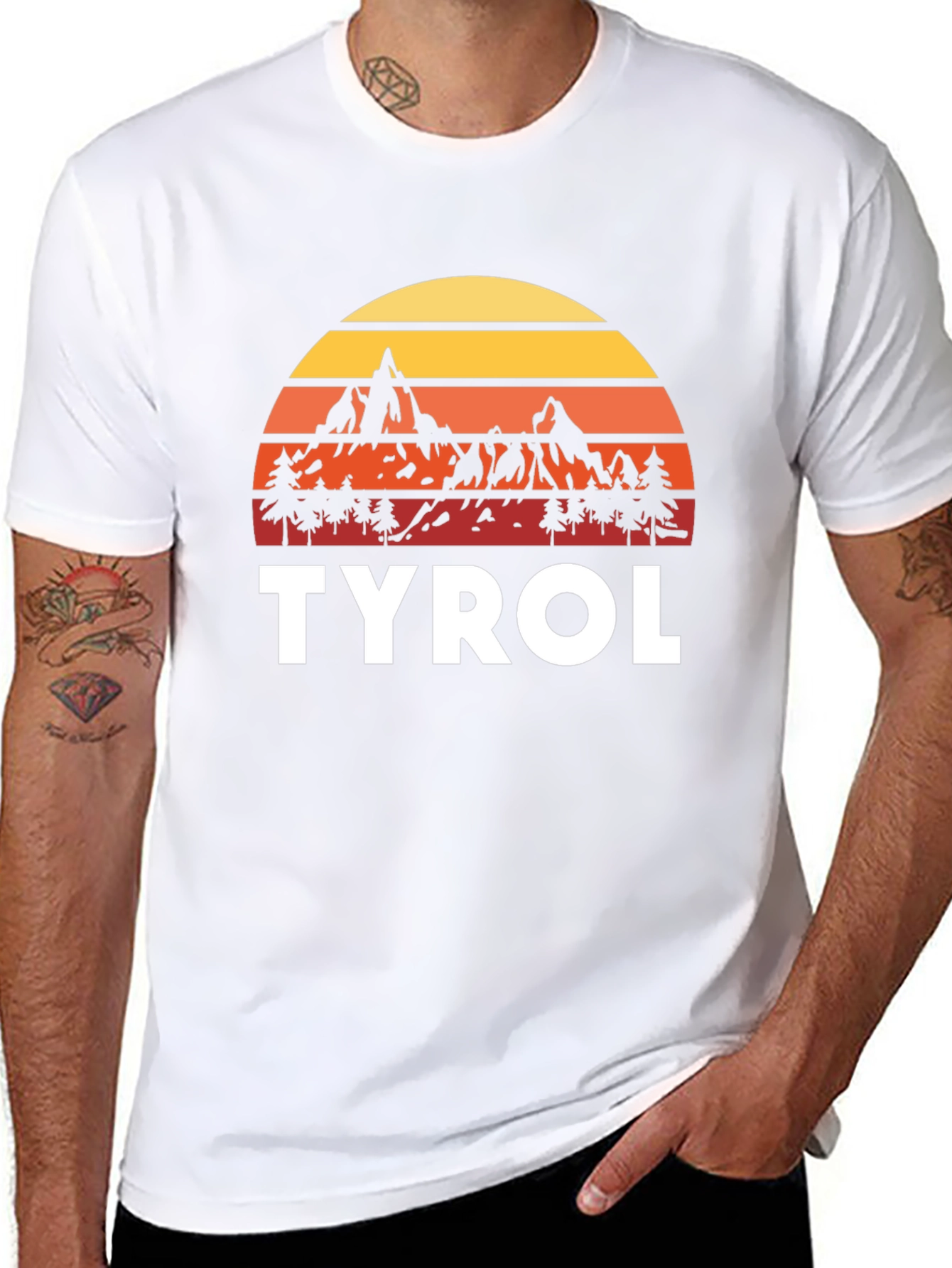 Tyrol Mountain Sunset T-Shirt