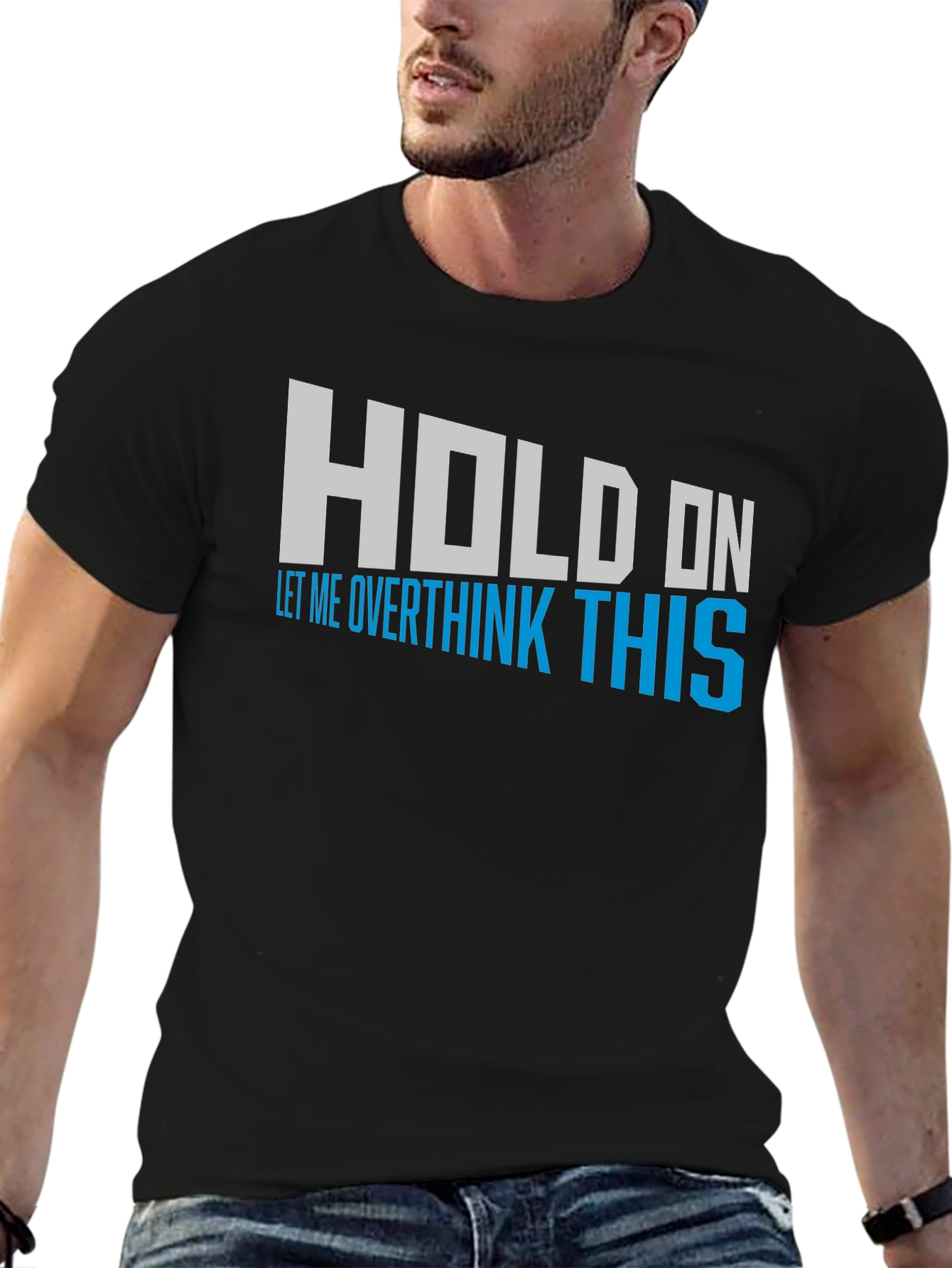 Overthink This Graphic Tee - Mens Black T-Shirt