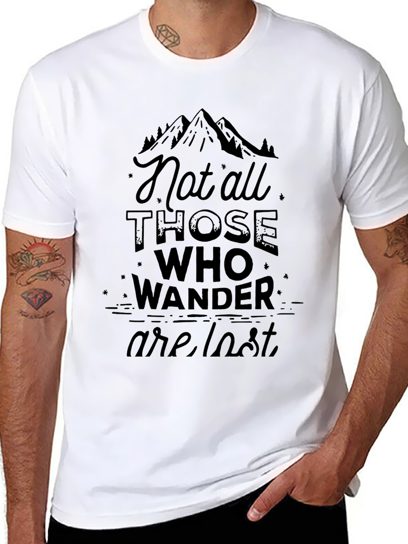 Wanderlust Graphic Tee - Not All Who Wander