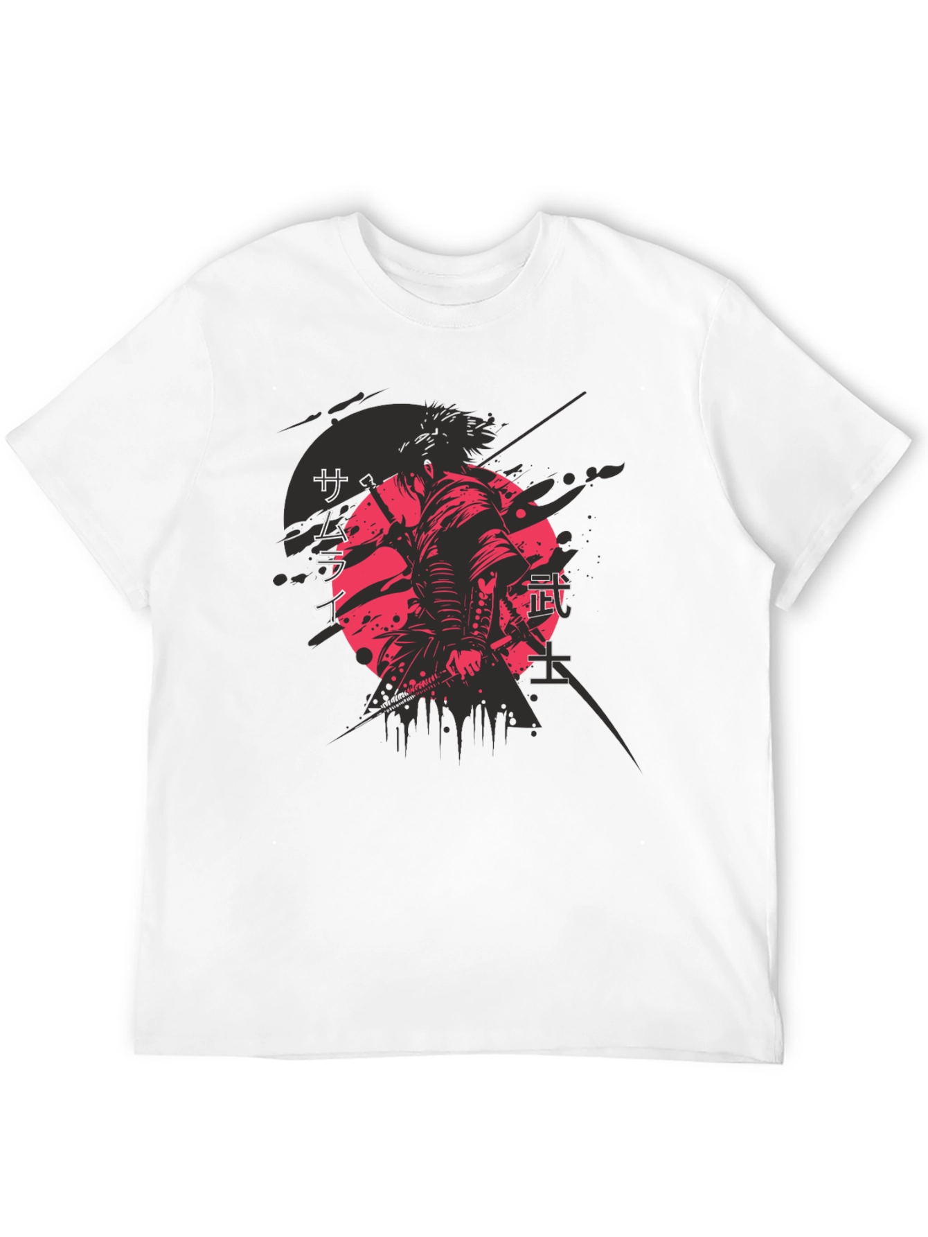 Samurai Graphic Tee - Mens Black T-Shirt