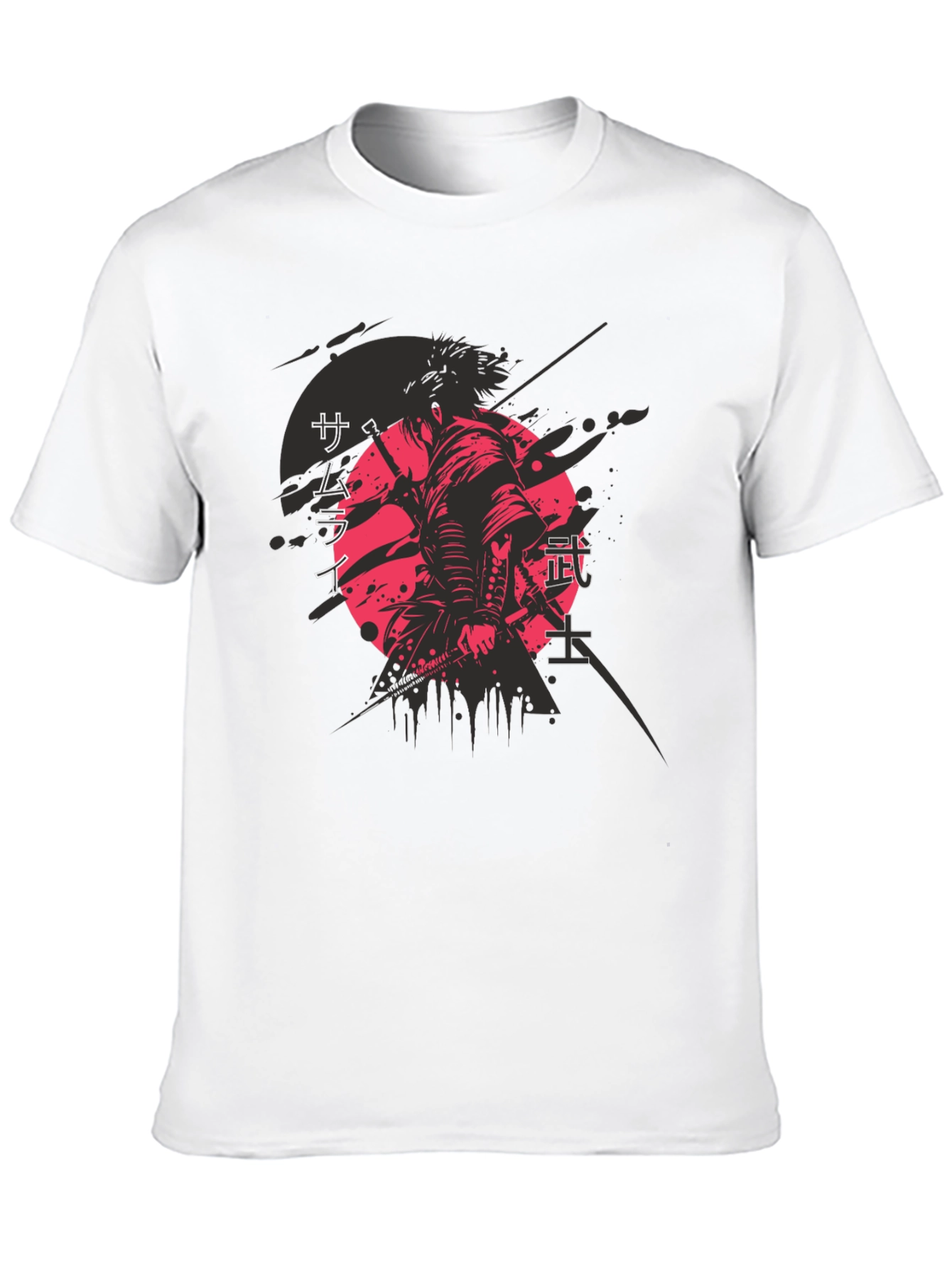 Samurai Graphic Tee - Mens Black T-Shirt