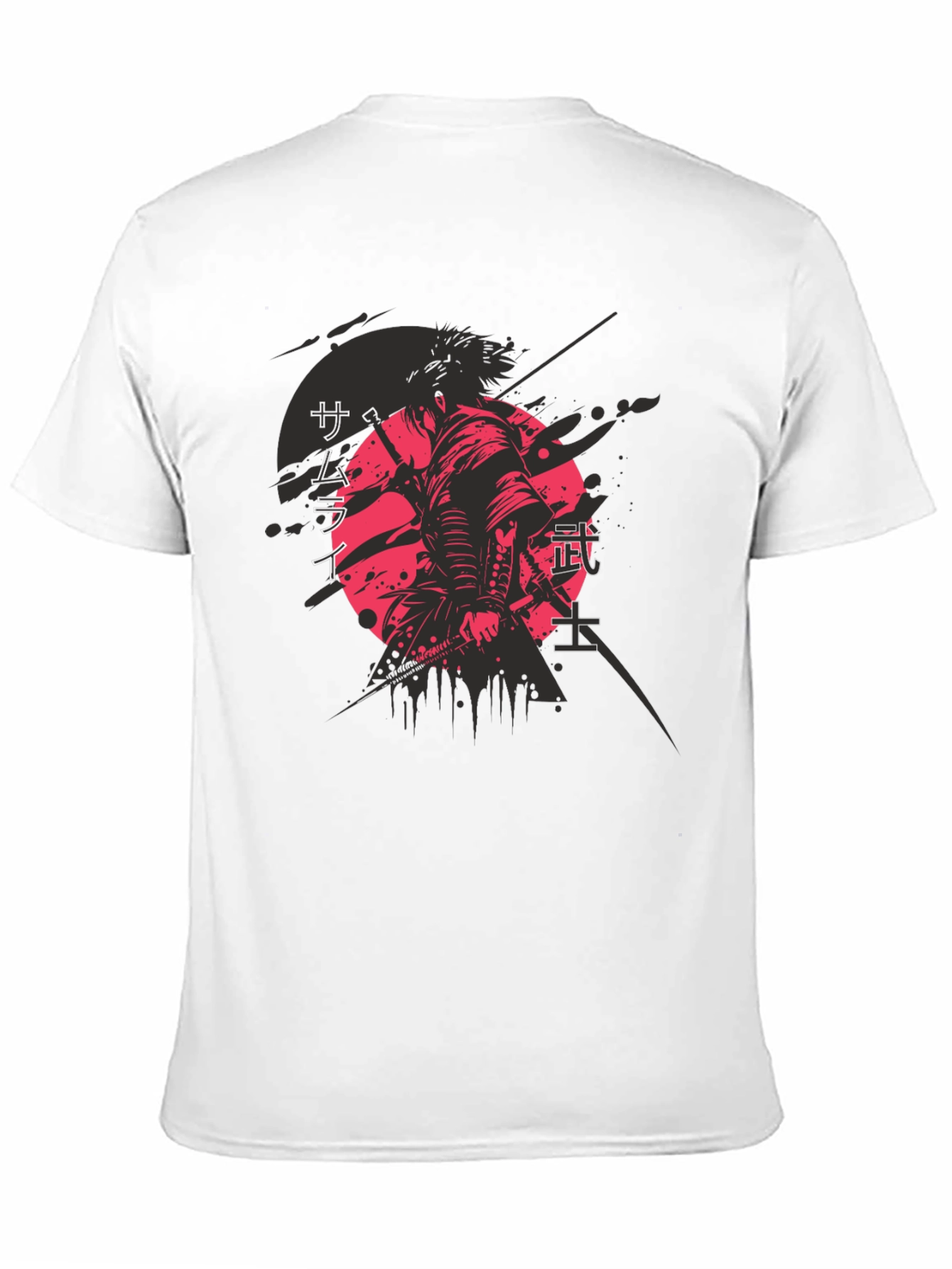 Samurai Graphic Tee - Mens Black T-Shirt