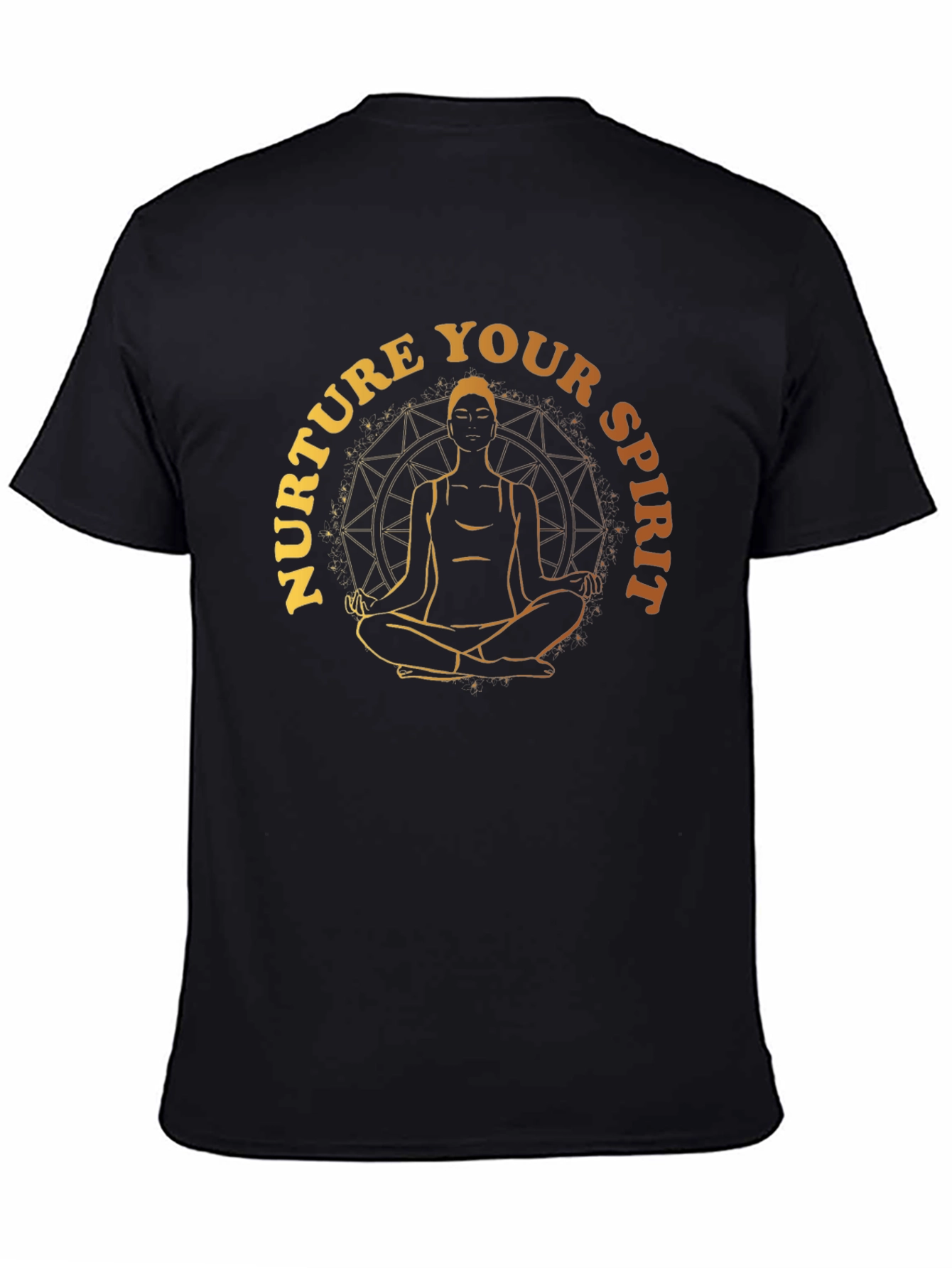 Nurture Your Spirit Graphic T-Shirt - Black