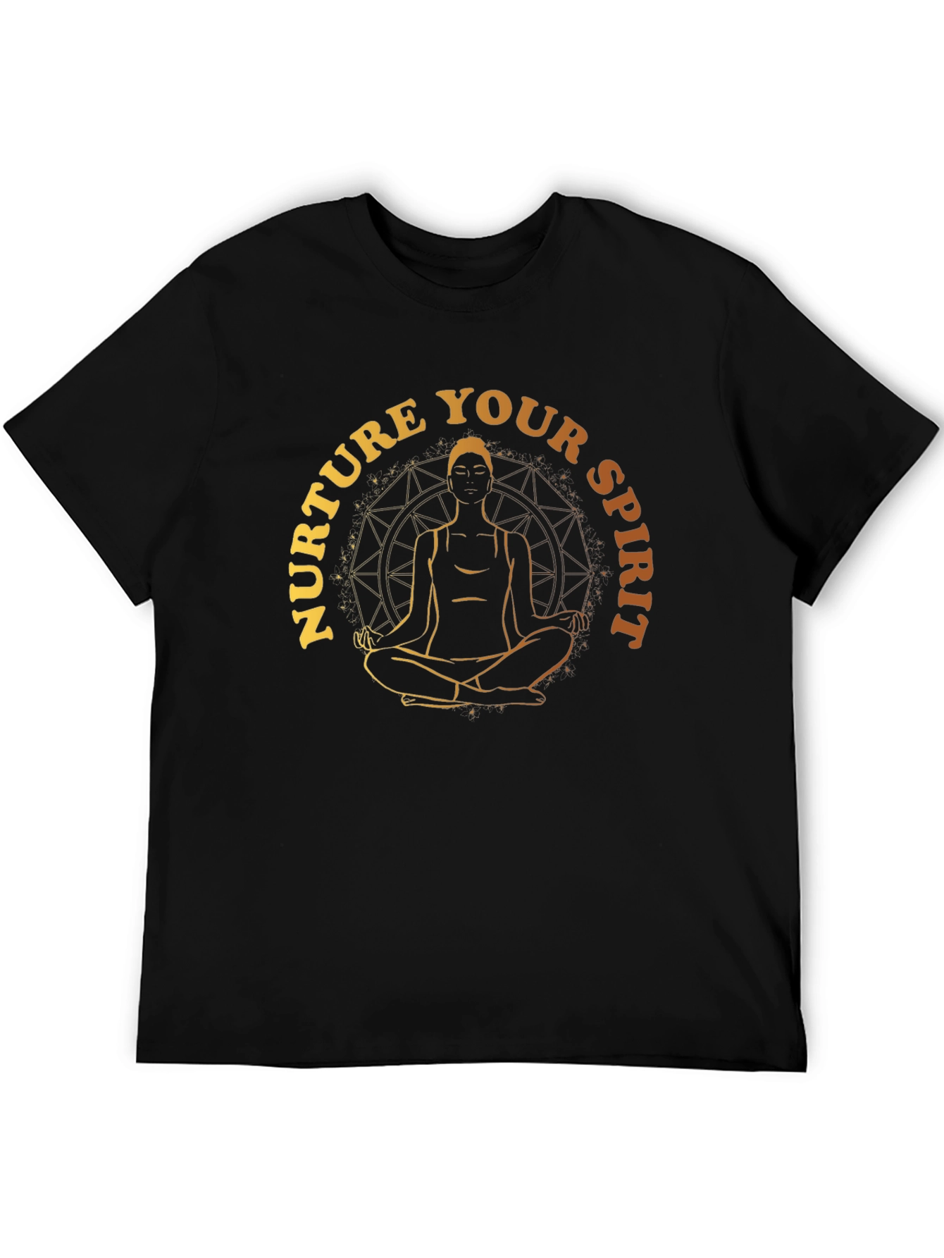 Nurture Your Spirit Graphic T-Shirt - Black