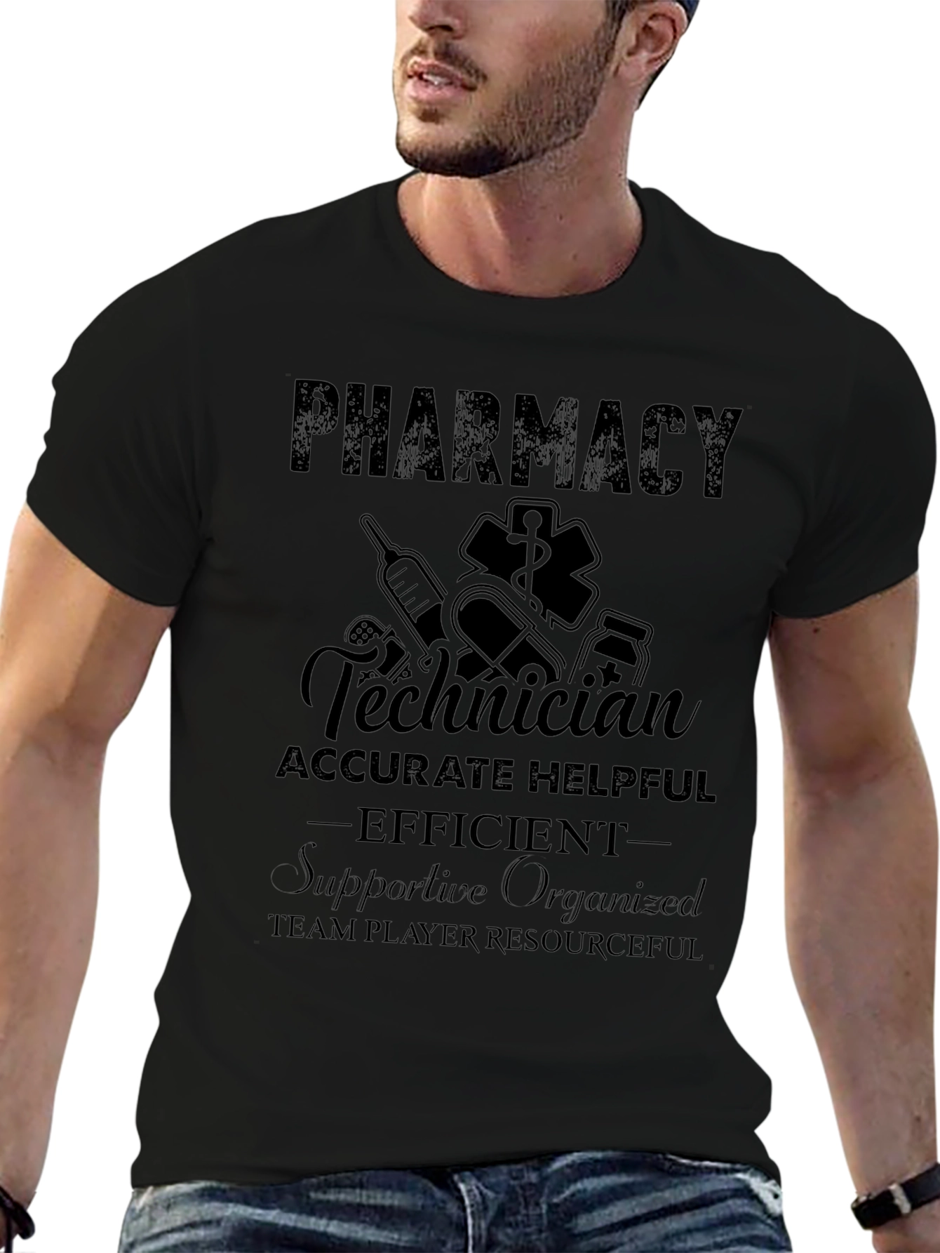 Pharmacy Technician T-Shirt - Professional & Resourceful