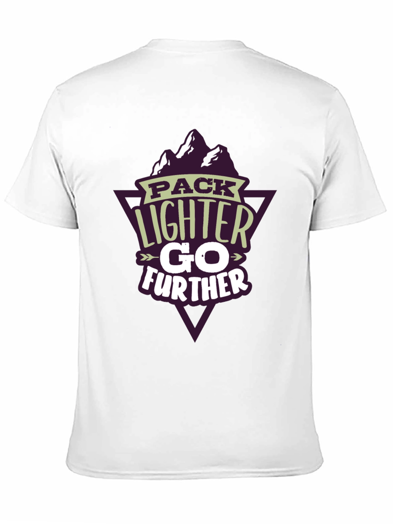 Pack Lighter Go Further Black Graphic T-Shirt
