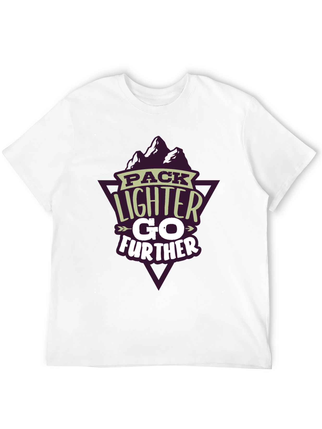 Pack Lighter Go Further Black Graphic T-Shirt