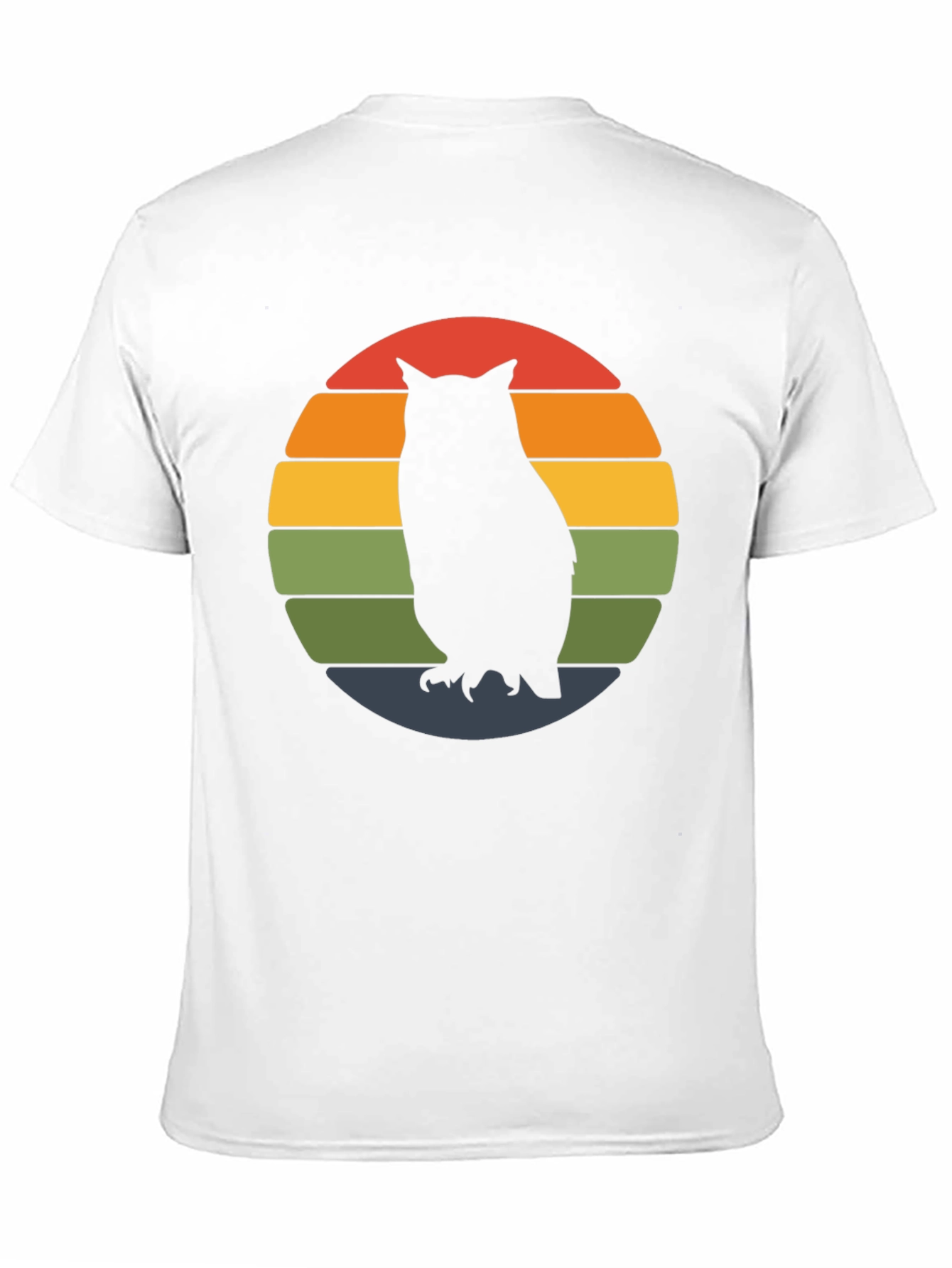 Retro Owl Sunset T-Shirt - Unique Graphic Tee