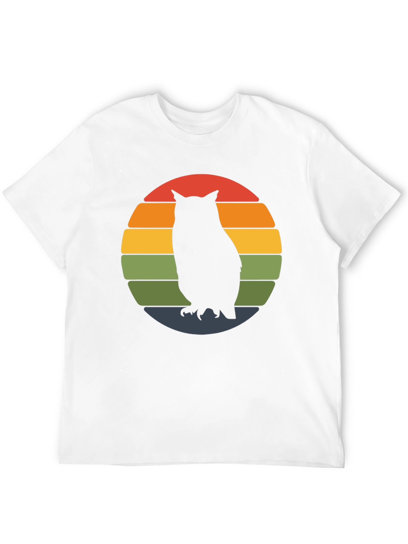 Retro Owl Sunset T-Shirt - Unique Graphic Tee
