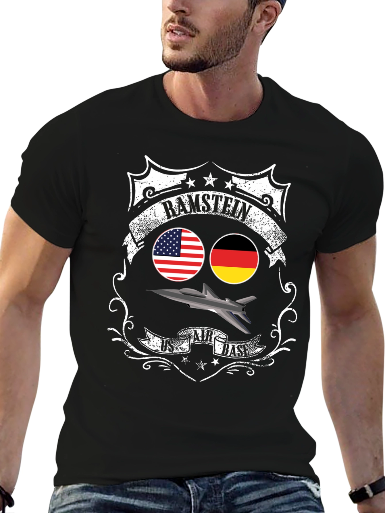 Ramstein US Air Base Graphic Tee - Black