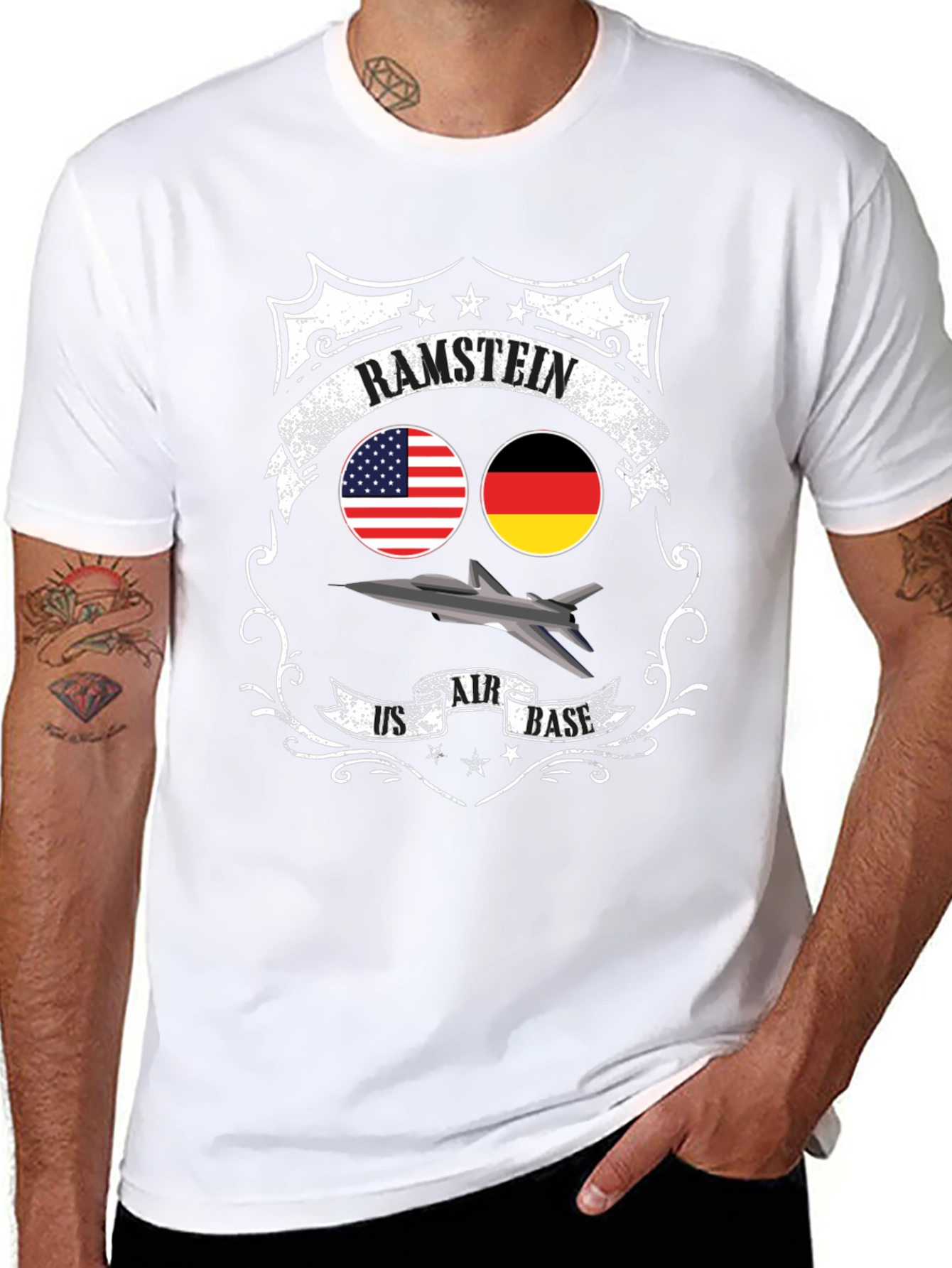 Ramstein US Air Base Graphic Tee - Black