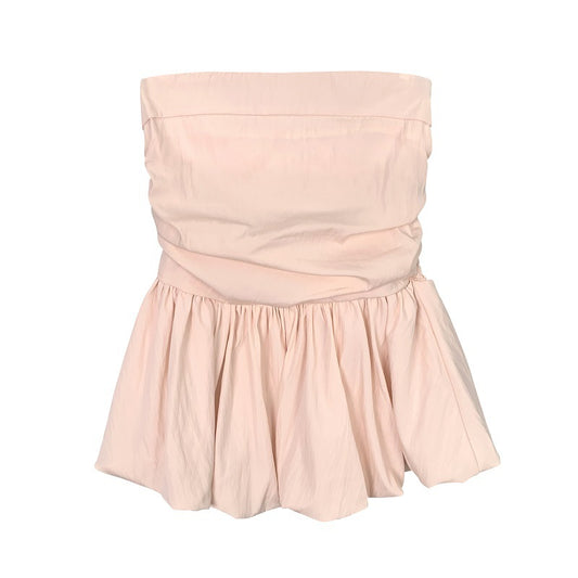 Women's Shoulder-baring Waist-cinching Figure-flattering Tube Top for Ladies