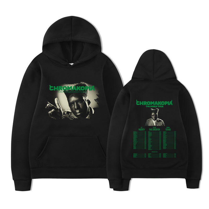Printed KORN Cartoon Character Unisex Hoodie for Autumn and Winter Fashion Casual Sportswear