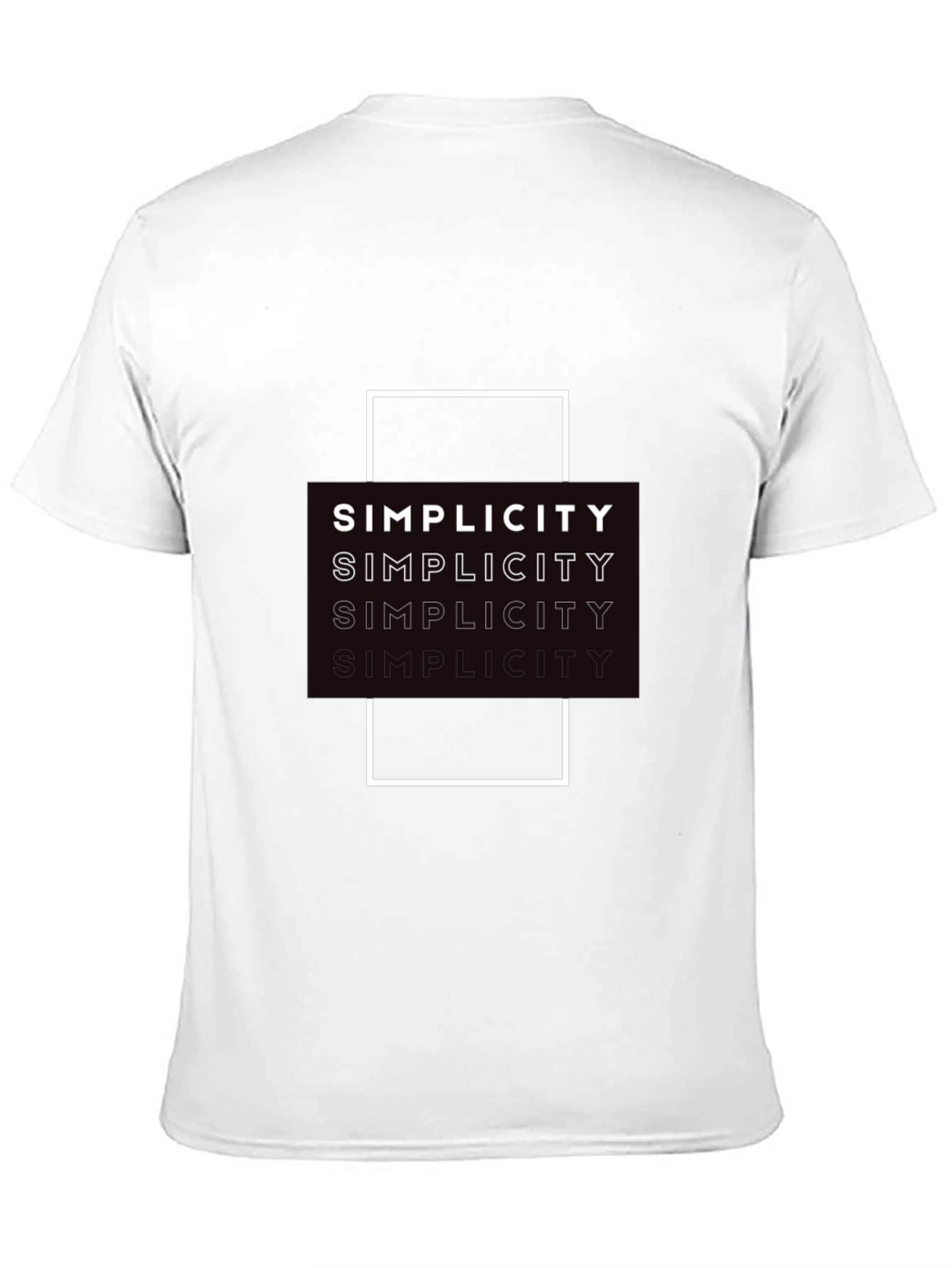 Simplicity Graphic Print Black T-Shirt