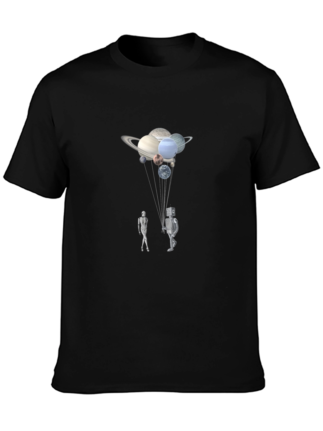 Planets & Robots Graphic T-Shirt