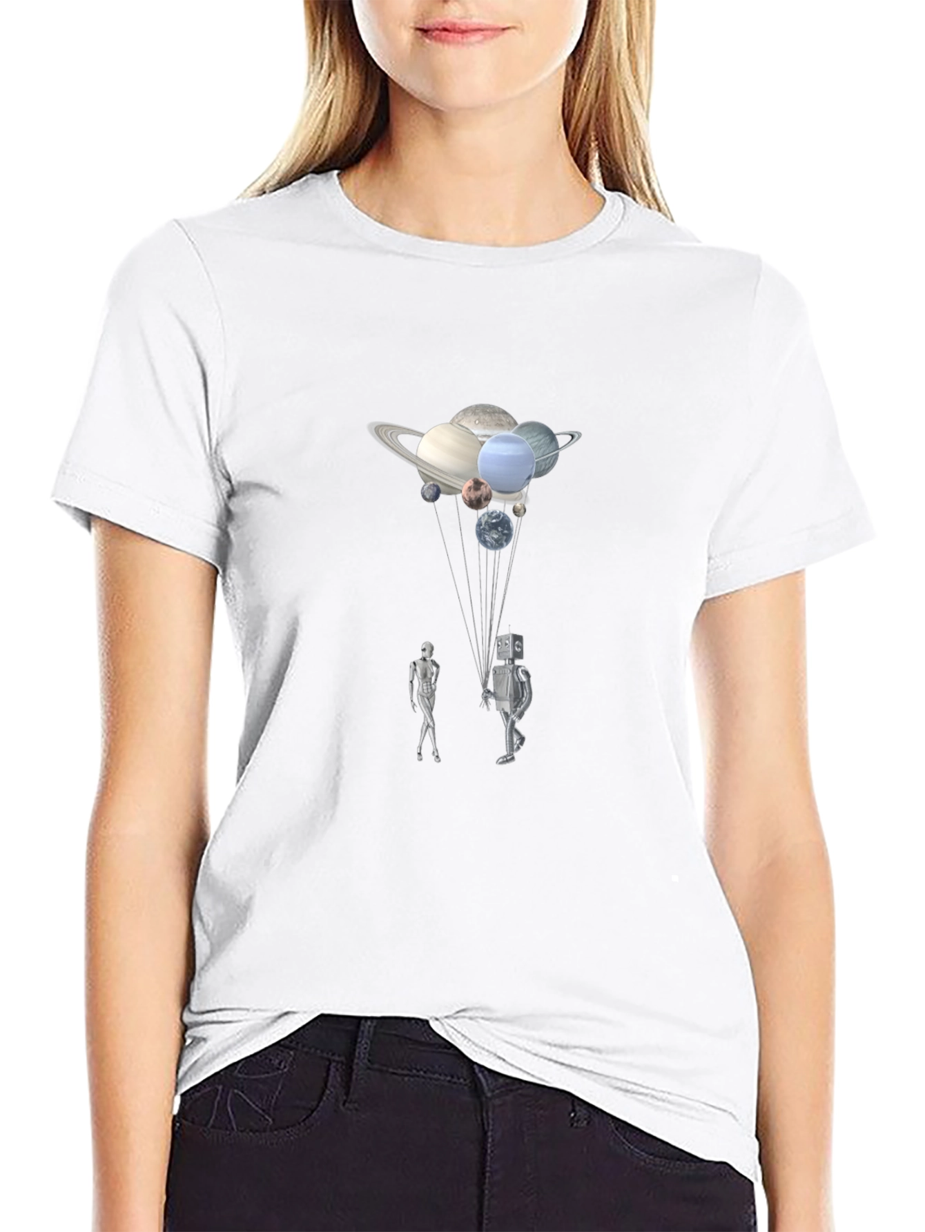Planets & Robots Graphic T-Shirt