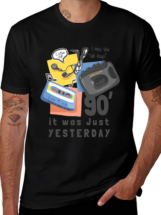 90s Nostalgia Graphic Tee - Vintage Music