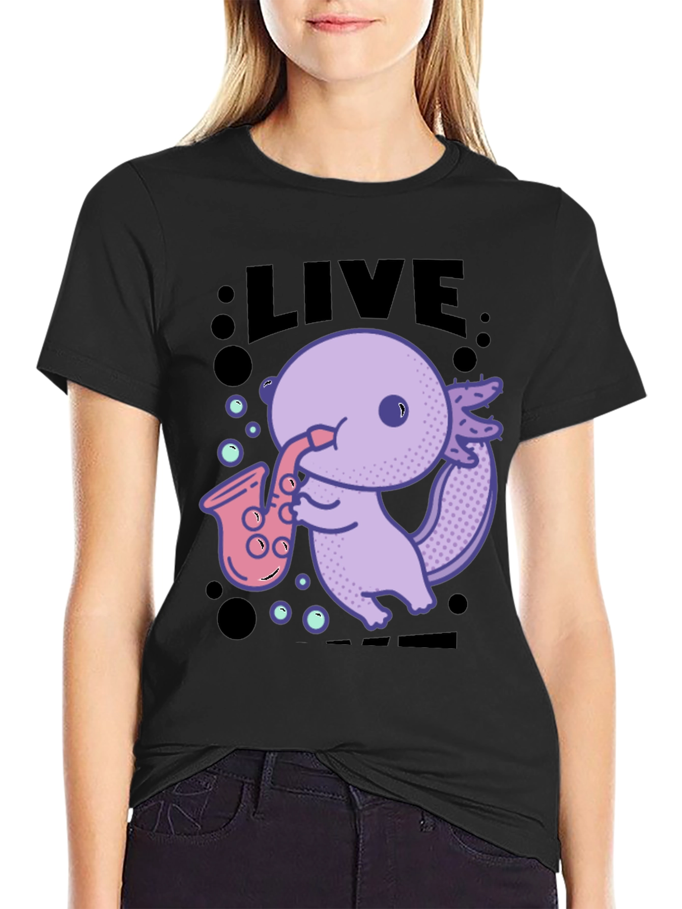 Saxolotl Graphic T-Shirt