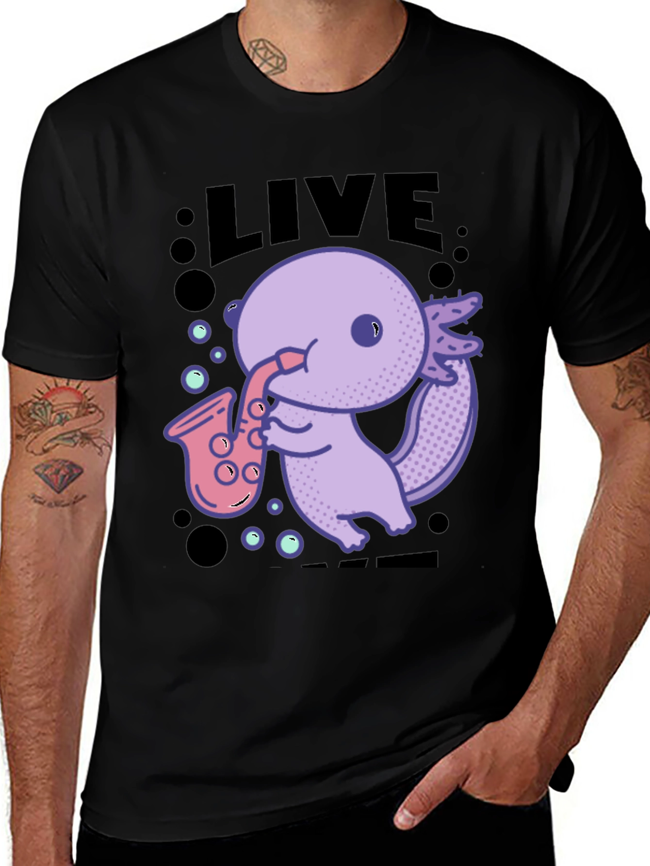 Saxolotl Graphic T-Shirt