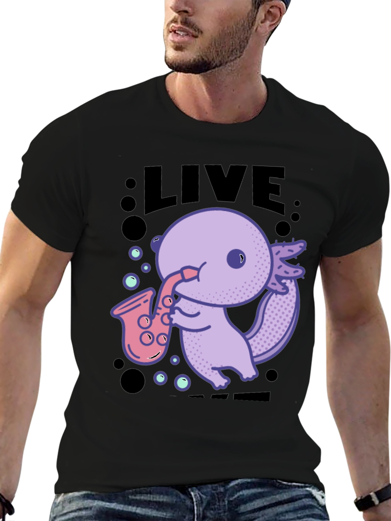 Saxolotl Graphic T-Shirt