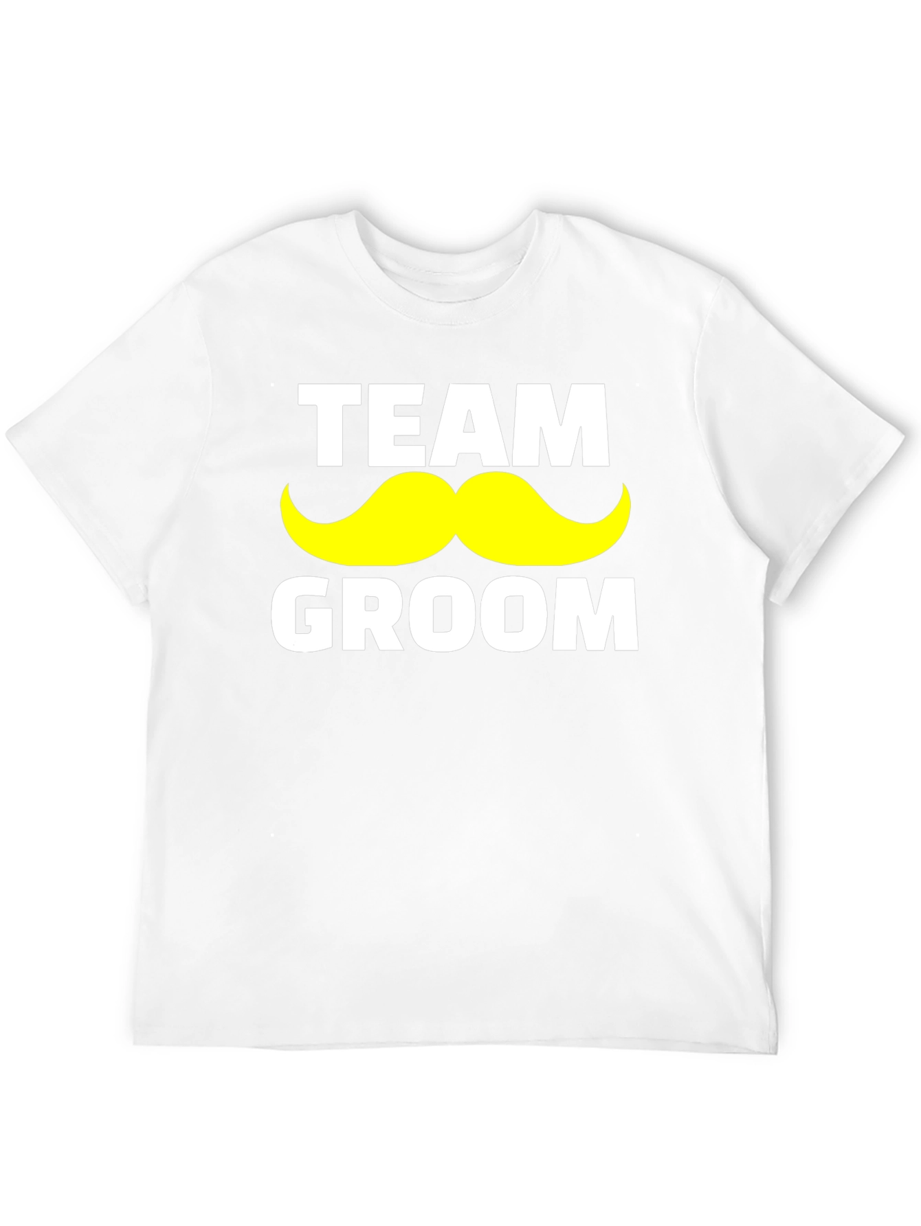 Team Groom Mustache Graphic T-Shirt