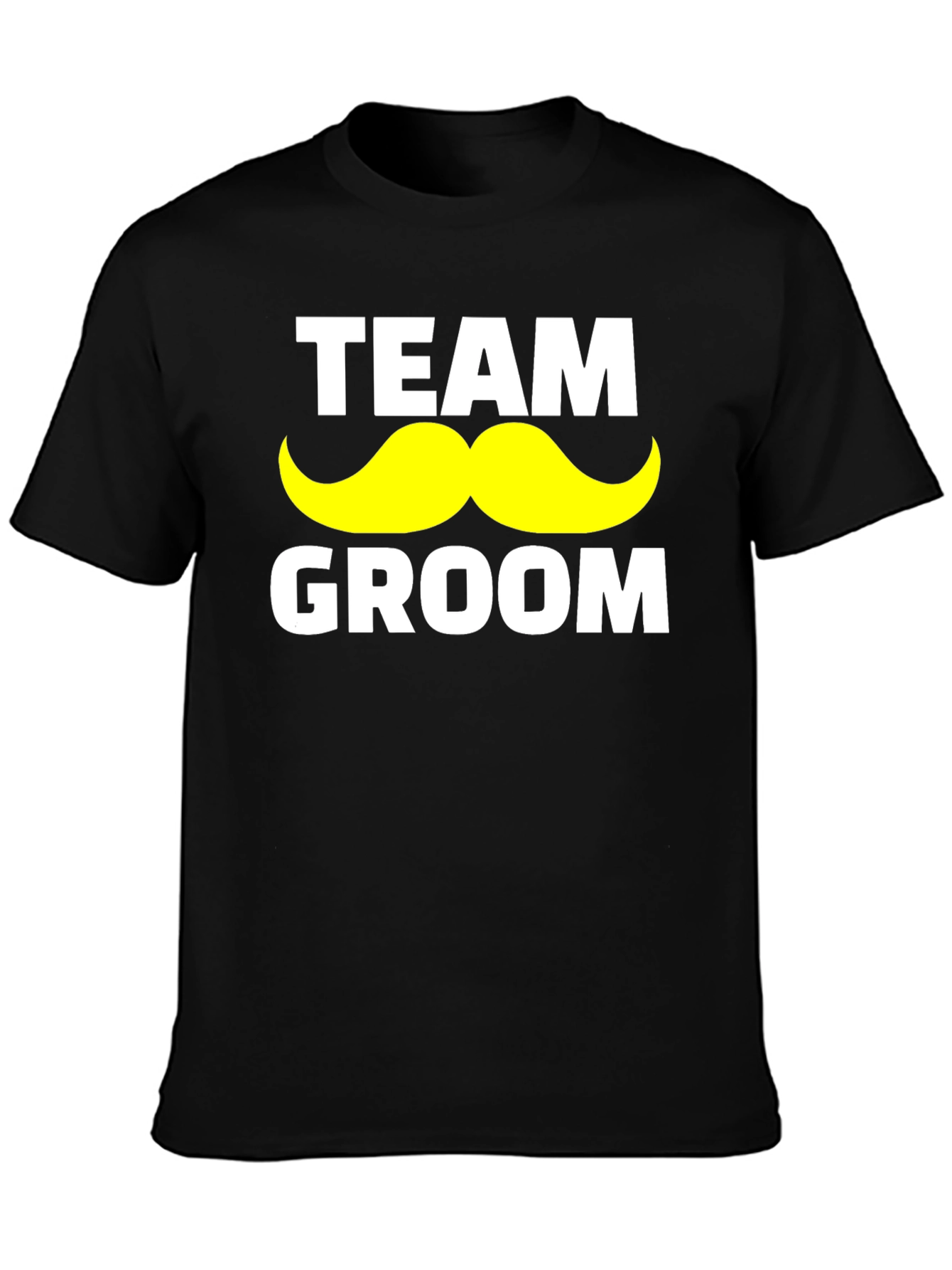 Team Groom Mustache Graphic T-Shirt