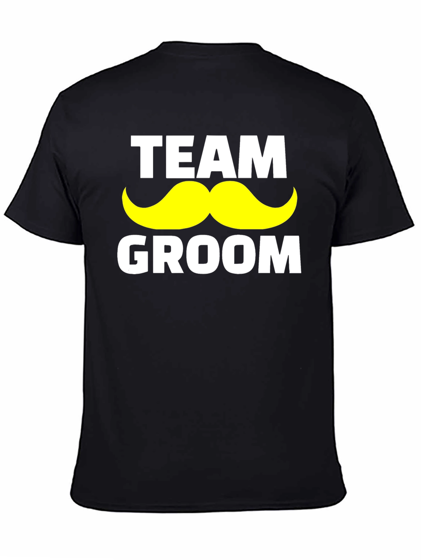 Team Groom Mustache Graphic T-Shirt