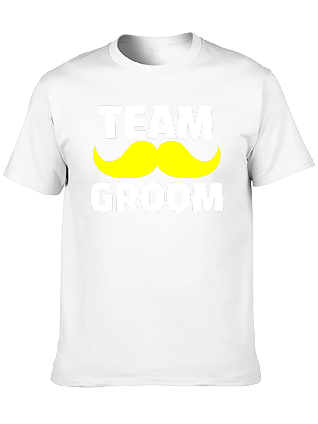 Team Groom Mustache Graphic T-Shirt