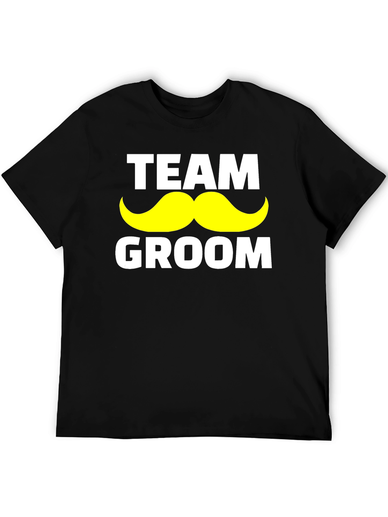 Team Groom Mustache Graphic T-Shirt
