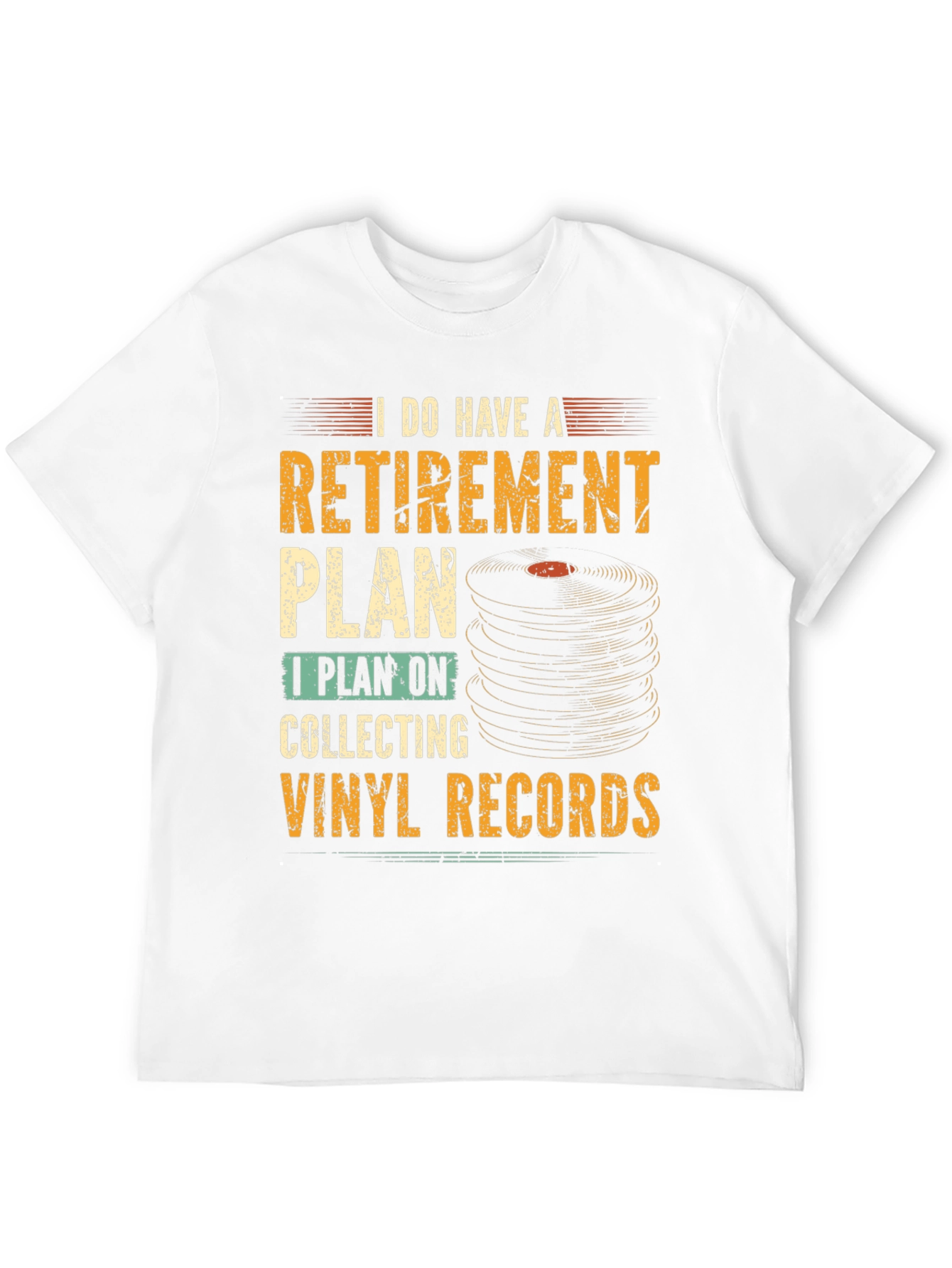 Retirement Vinyl Record Collector T-Shirt