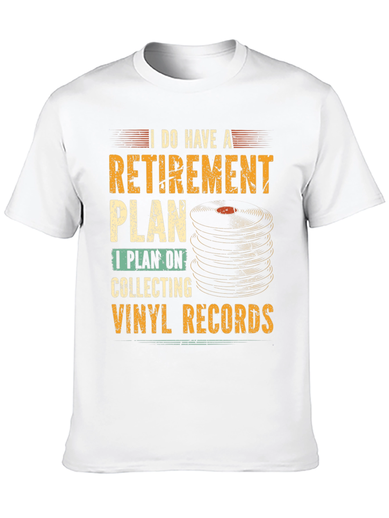 Retirement Vinyl Record Collector T-Shirt